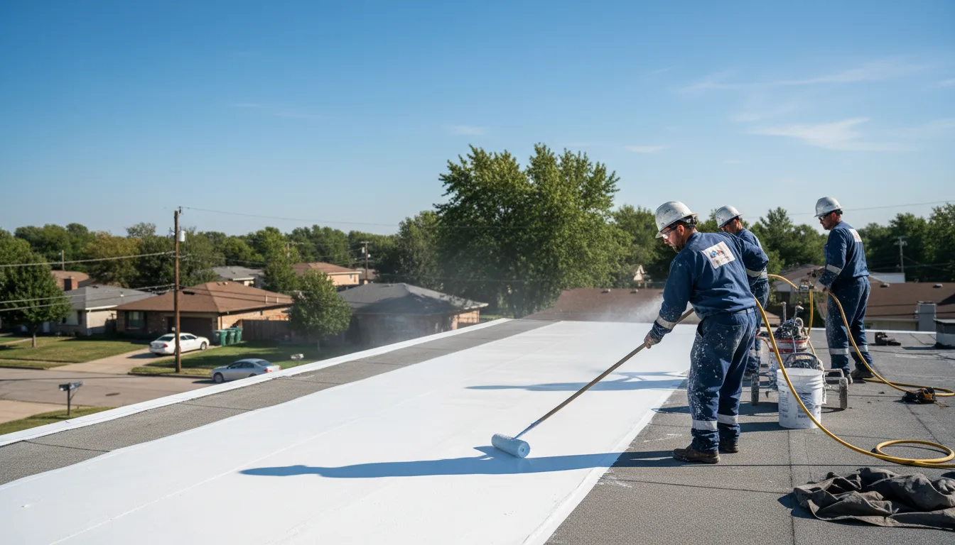 Commercial roof coating in Peak, SC near me